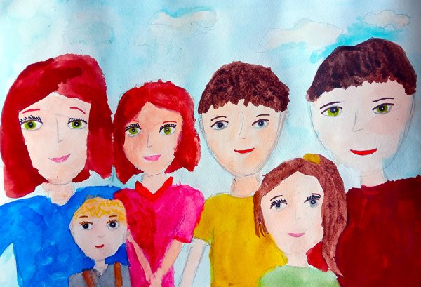 Семья рисунок