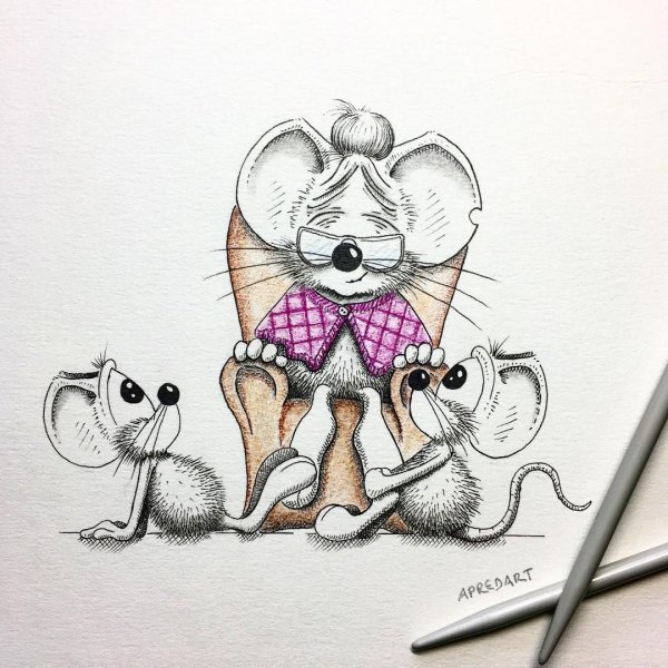 Мышонок и карандаш