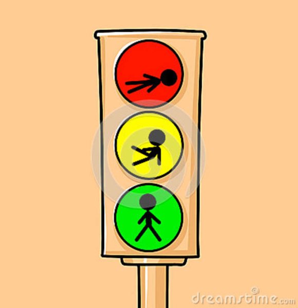 Человечек светофор для детей