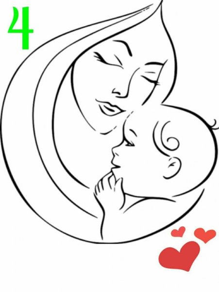 Рисунок на тему мама