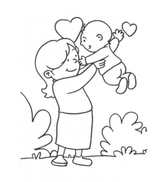 Рисунок на тему день матери