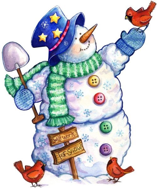 Забавные новогодние Снеговики