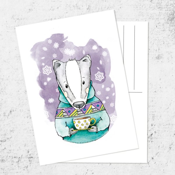 Открытки с барсуками