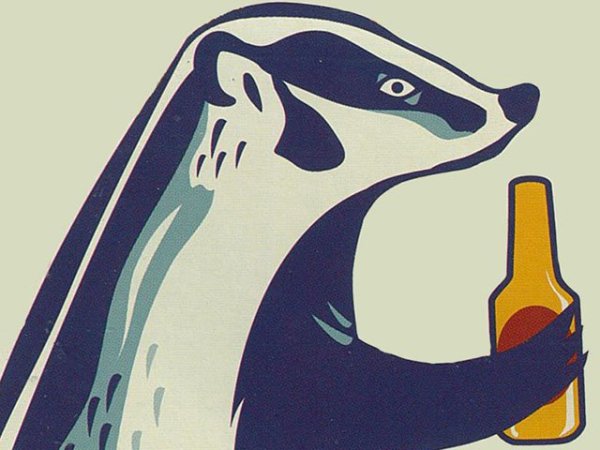 Барсук с сигаретой