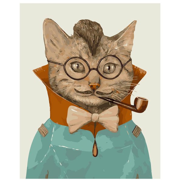 Кот в очках