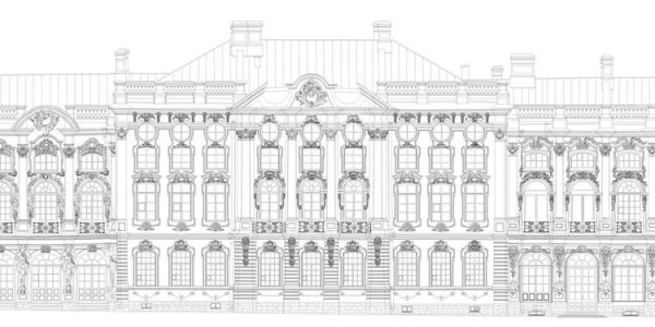 Екатерининский дворец Растрелли план