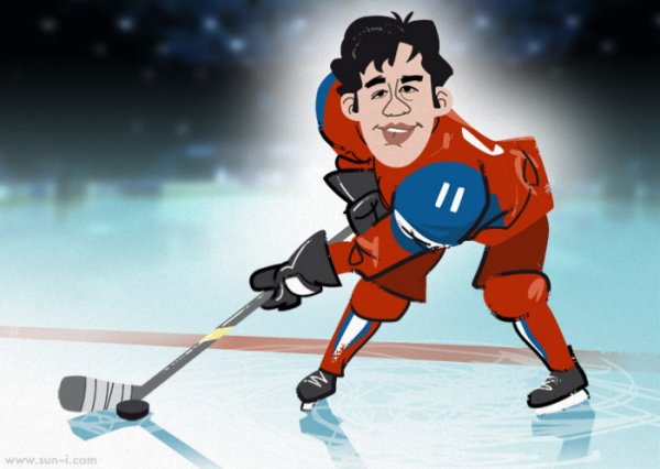 Хоккей карикатура