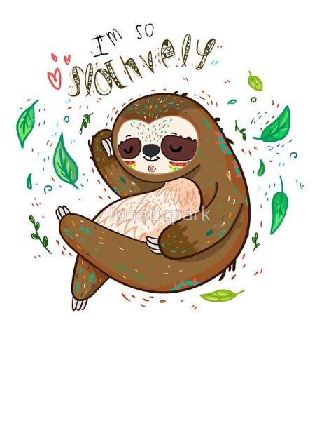 Ленивец арт милый