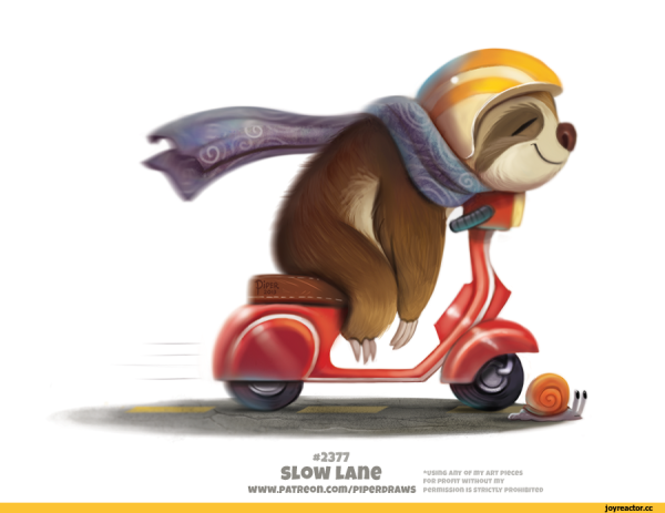 Ленивец смешной рисунок