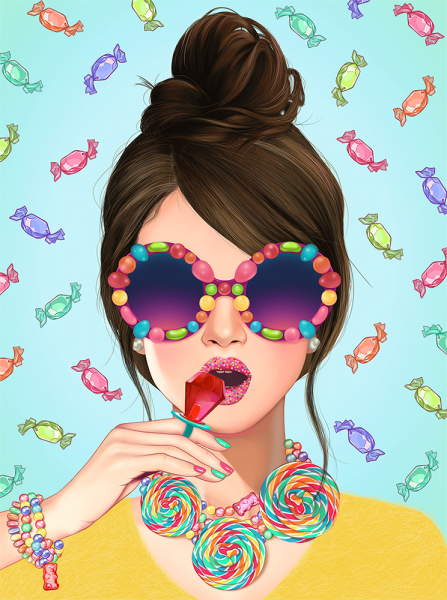 Девушки в стиле арт