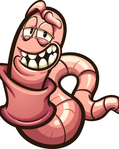 Смешной червяк