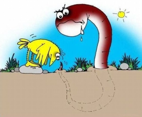 Червь карикатура