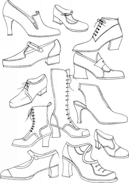 Эскизы обуви