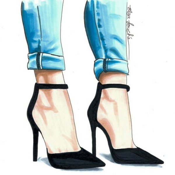 Туфли Fashion illustration