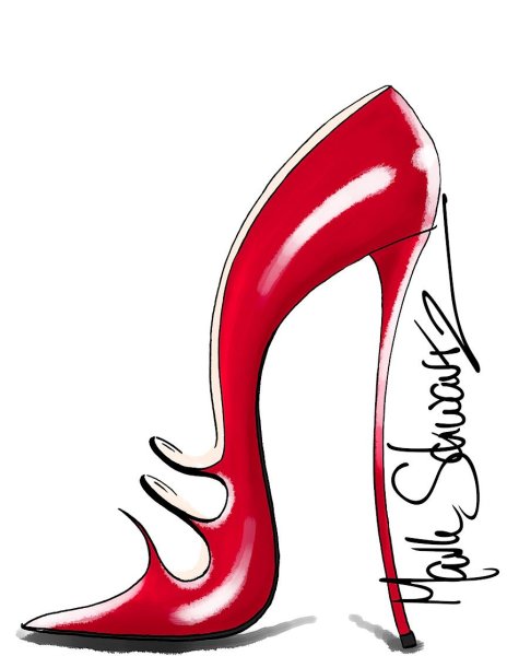 Стилизованная туфелька