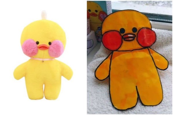 Бумажная Утя игрушка