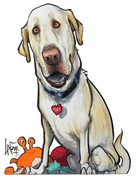 Шарж с собакой