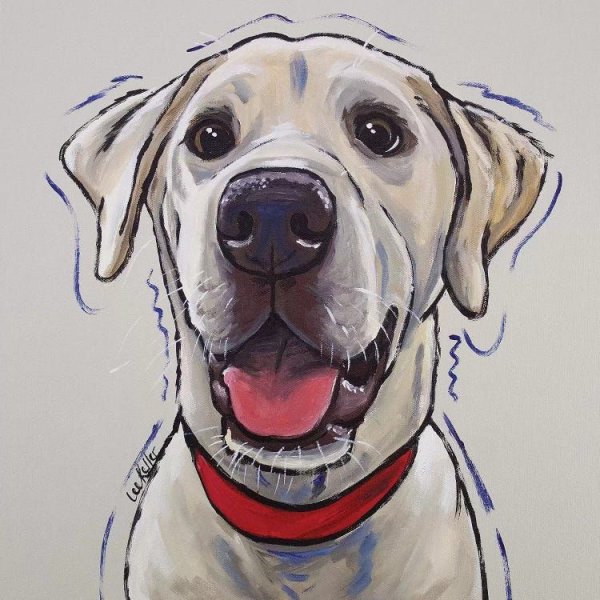 Лабрадор голова арт