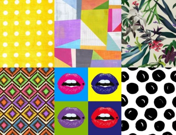 Модные принты на бумаге