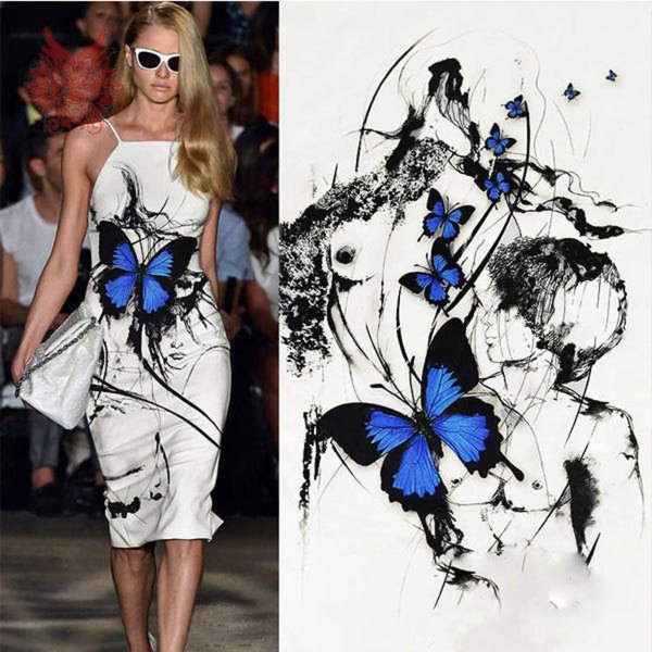 Необычный принт на ткани