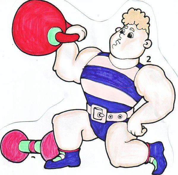 Силач рисунок