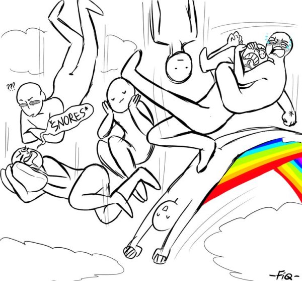 Смешные позы для рисования