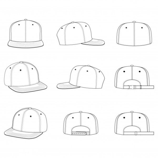 Кепка схематично