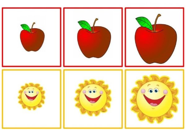 Задания для малышей большой маленький