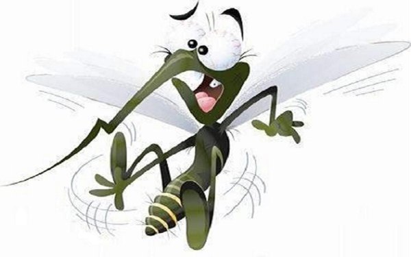 Комар мультяшный смешной