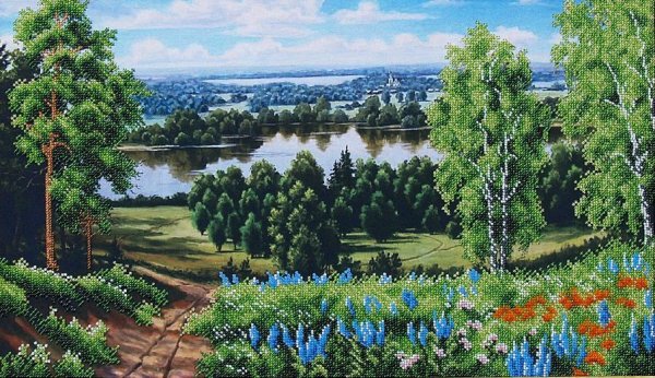 Магия канвы Березовая роща