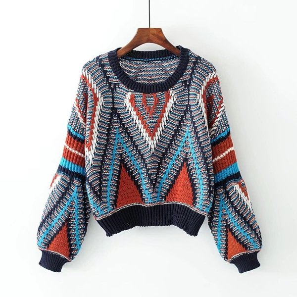 Разноцветный свитер