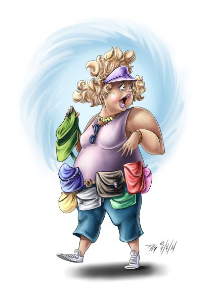 Бабушка карикатура