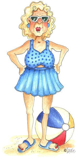 Смешная бабушка мультяшная