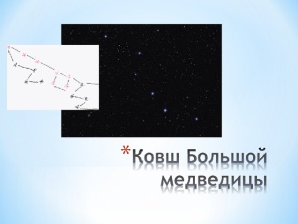 Большой ковш большой медведицы большой медведицы