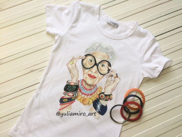 Стильные рисунки на одежде