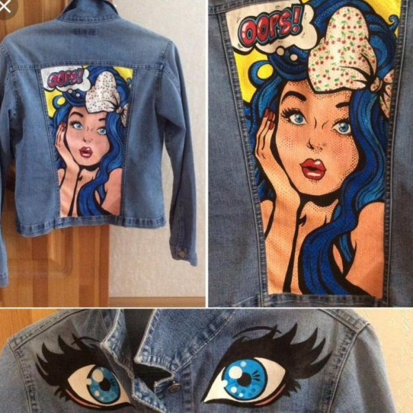 Роспись одежды акриловыми красками