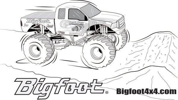 Раскраски для мальчиков хот Вилс монстр трак