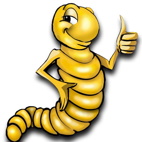 Червяк мультяшный