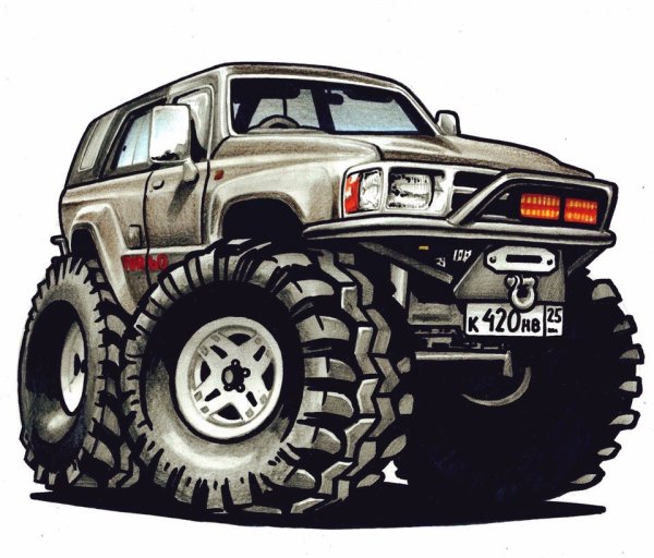 Нарисовать внедорожник