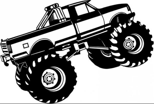 Джип монстр трак рисунок