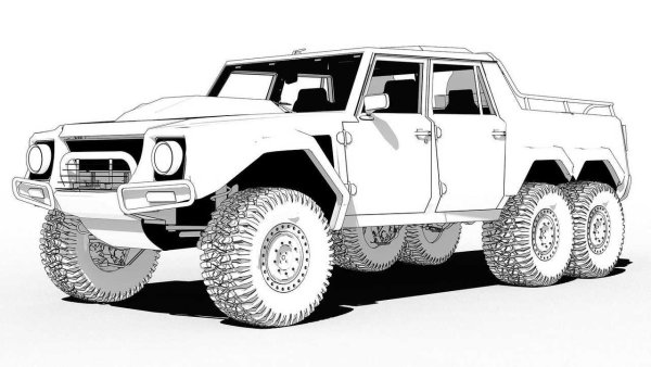 Lamborghini lm002 6x6