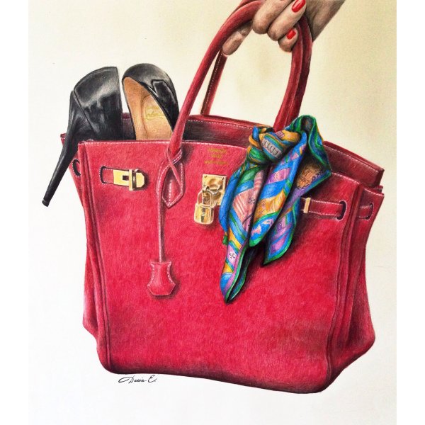 Модные иллюстрации сумка