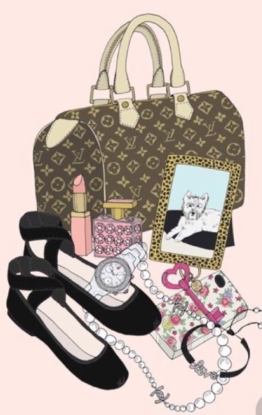 Модные иллюстрации сумка