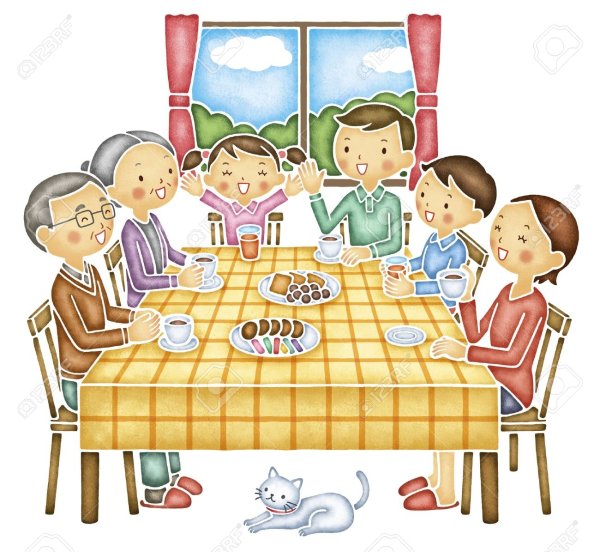 Моя семья за столом