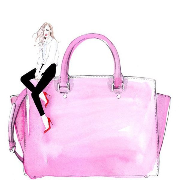 Модные иллюстрации сумка