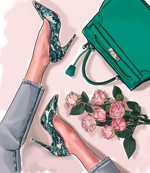 Иллюстрация женские аксессуары