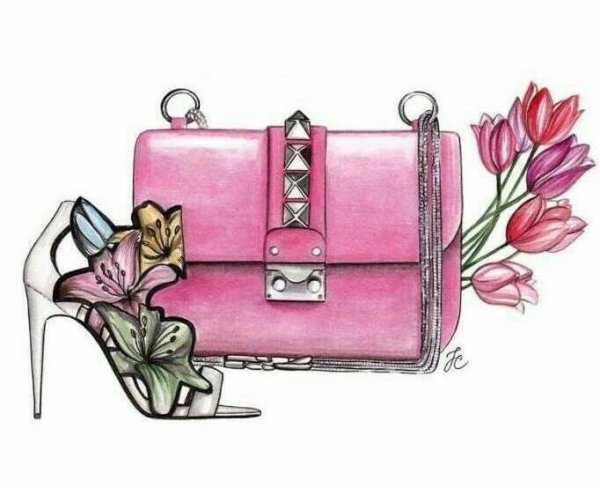 Иллюстрация женские аксессуары