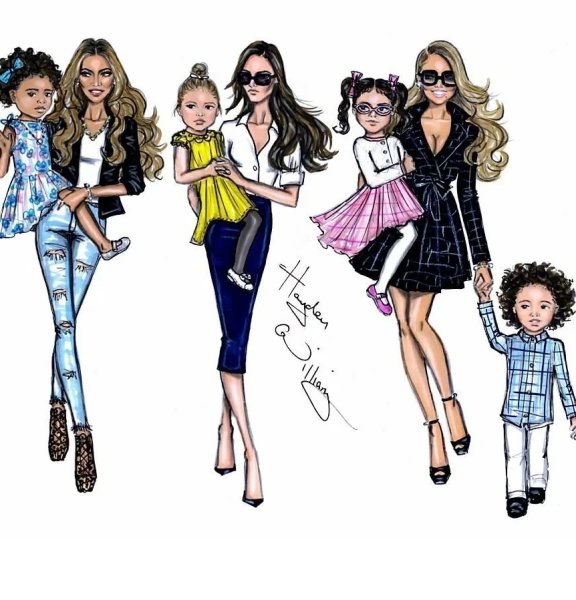 Модная девушка