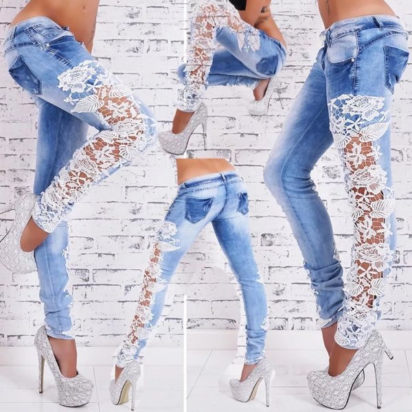 Разукрашенные джинсы