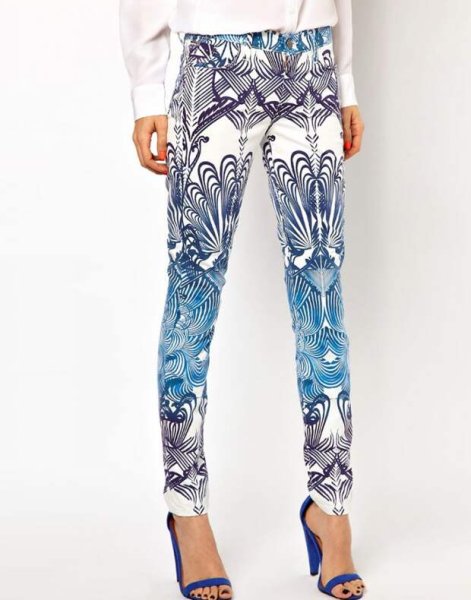 Джинсы с Микки Маусом женские бершка